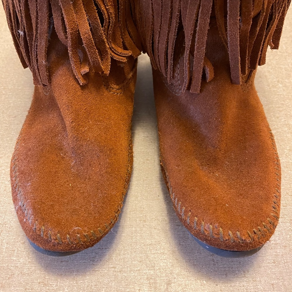 Minnetonka 3 Layer Fringe Boots - image 2
